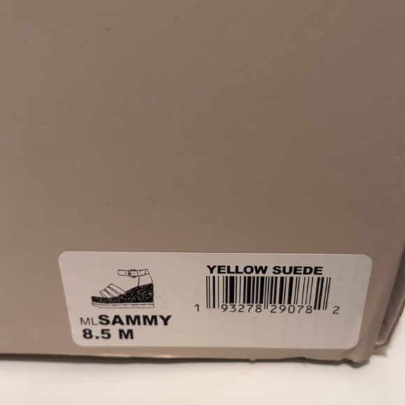 Zara Yellow Wedge Sandals - Picture 8 of 8